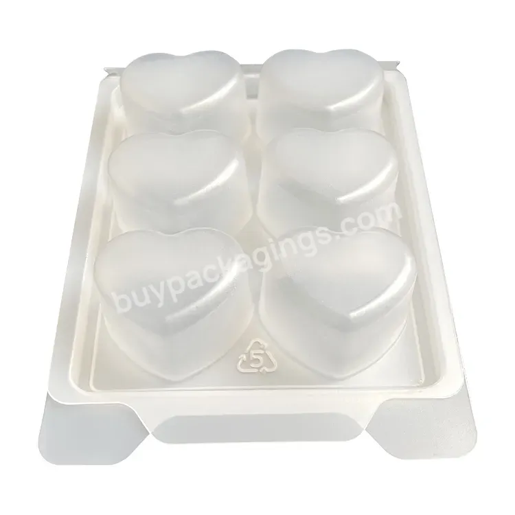 Plastic Clear Blister Heart Wax Melt Clamshell Packaging For Wax Melts Candle Mold