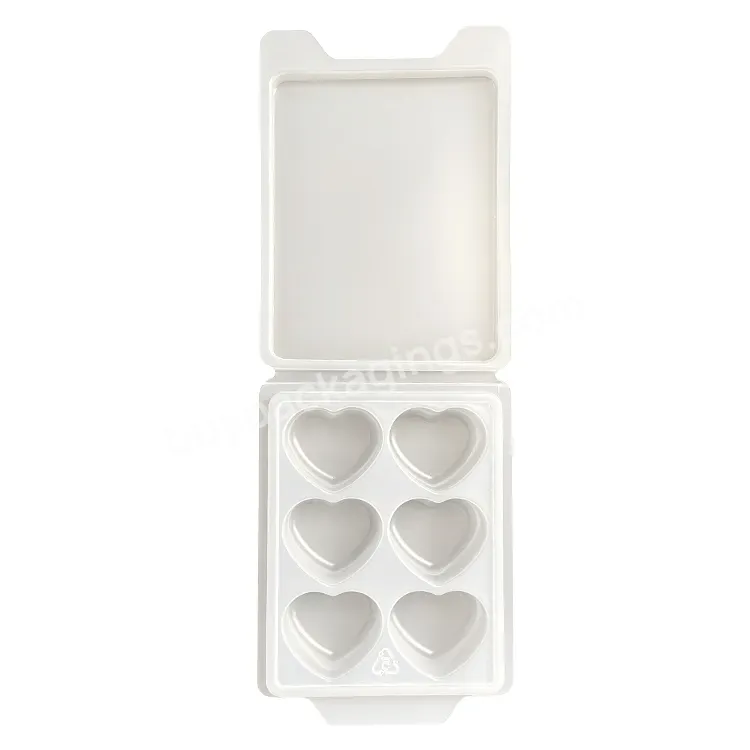 Plastic Clear Blister Heart Wax Melt Clamshell Packaging For Wax Melts Candle Mold