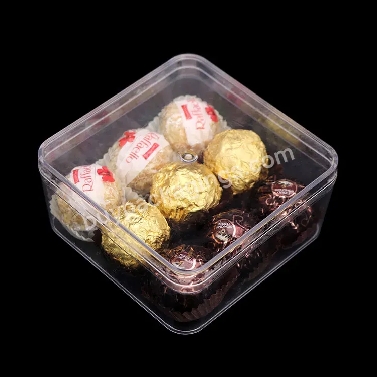 Plastic Clear Box For Ferrero Rocher Chocolate Wholesale Manufacture Chocolate Box For Sweets Milk Cookie Cheapest Chocolate Box