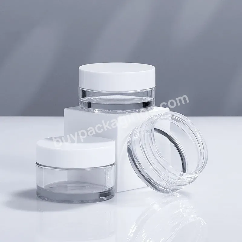 Plastic Clear Empty 15g30g Cosmetics Face Cream Pet Plastic Jars