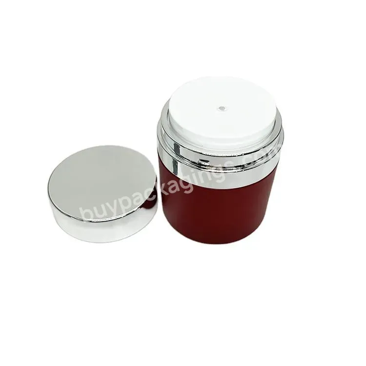 Plastic Cosmetic Eco-friendly Refillable Acrylic Cream Jar With Inner Pp Replaced Jar Packaging