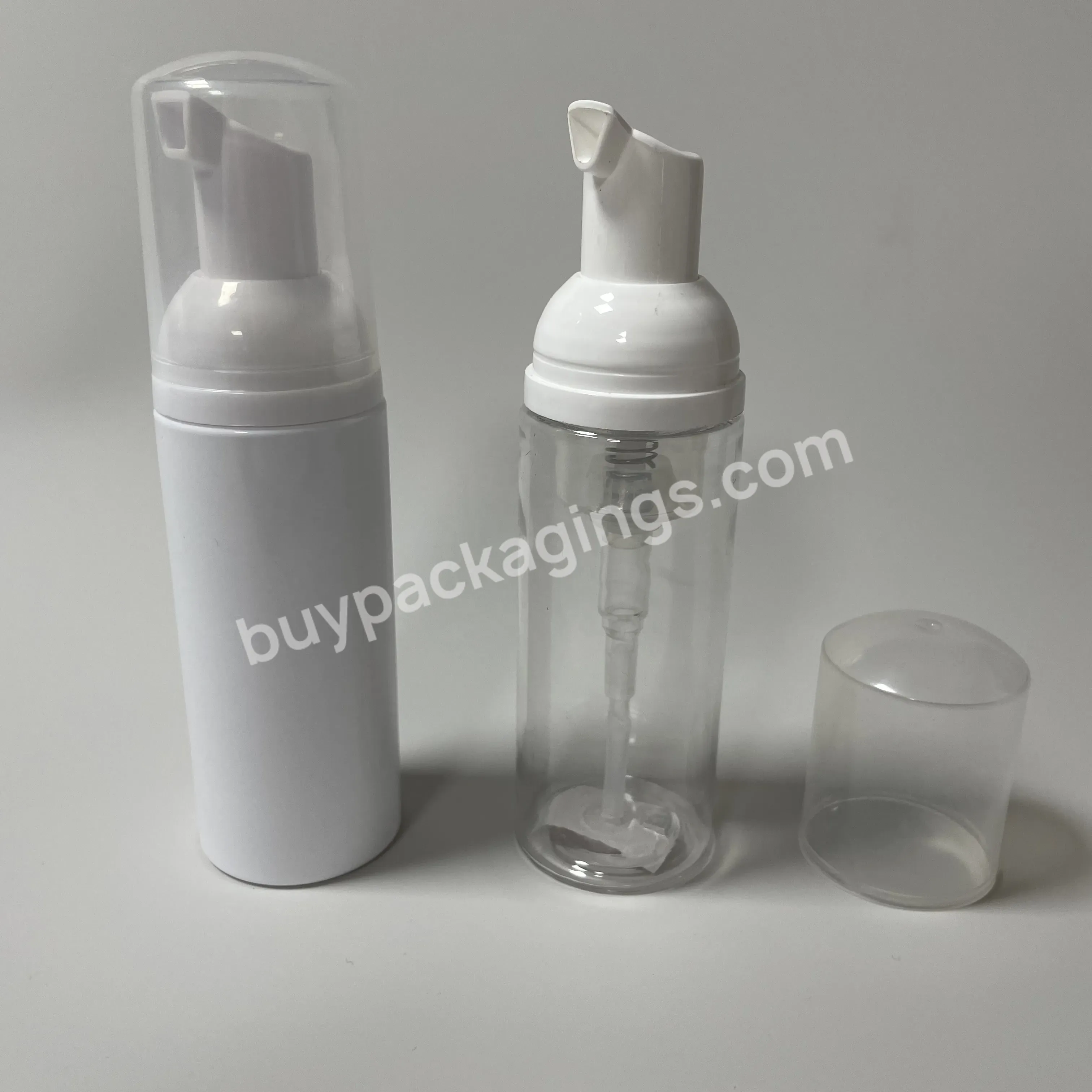 Plastic Cosmetic Empty Pet Facial Cleanser Dispenser Bottles Pump 20ml 30ml 60ml Foam Pump Bottle