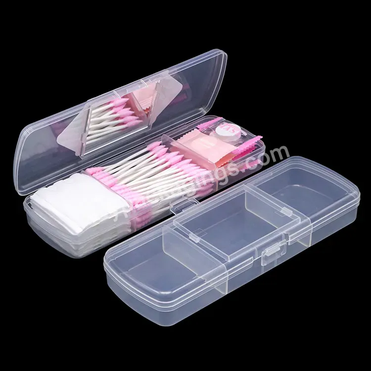 Plastic Cosmetic Organizer Box Small Jewelry Organizer Cotton Pads Holder Makeup Face Mask Organizer Case