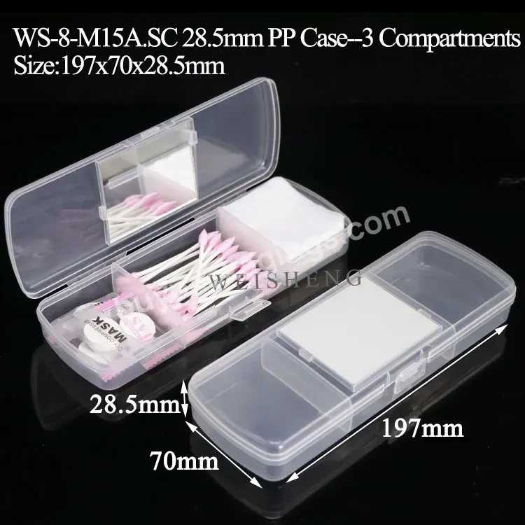 Plastic Cosmetic Organizer Box Small Jewelry Organizer Cotton Pads Holder Makeup Face Mask Organizer Case