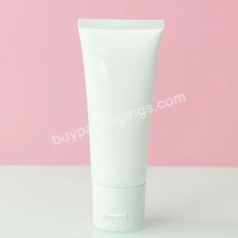 Plastic Cosmetic Package Hand Cream Hair Shampoo Skin Care White 100ml Pe Squeeze Soft Tube