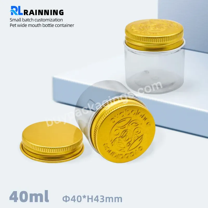 Plastic Cream Bottle With Steel Seal Aluminum Cover