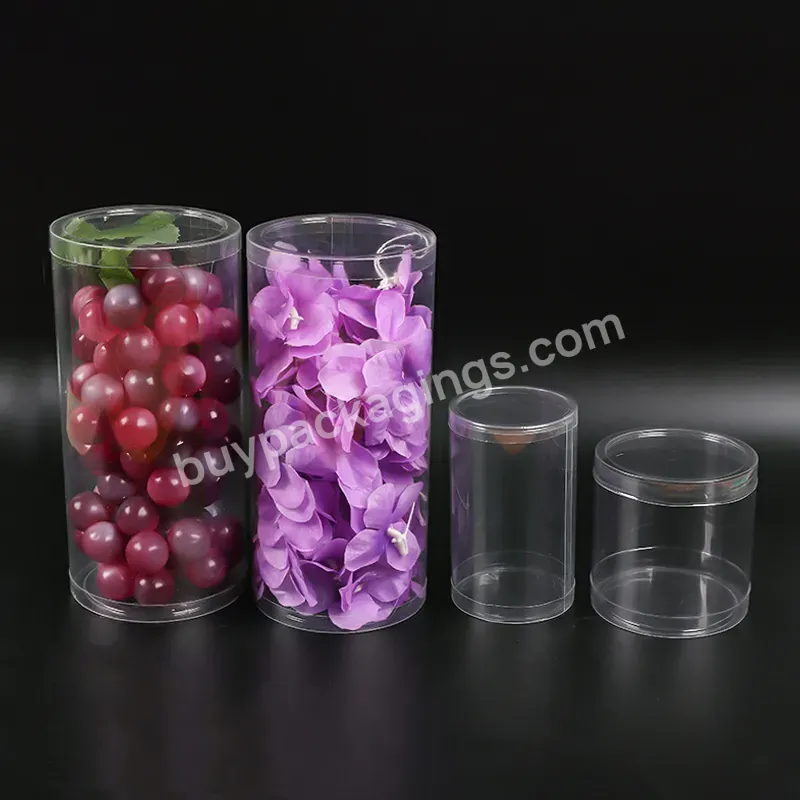 Plastic Custom Transparent Pet Pp Pvc Printing Packaging Tube Cylinder