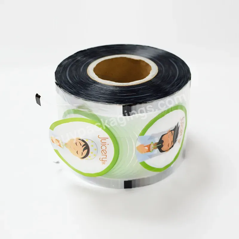 Plastic Customized Bubble Tea Cup Sealing Film Heat Sealing Food Packaging Roll Film For Bubble Tea Plastic Cup