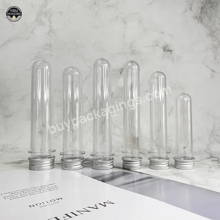 Plastic Cylinder Tube Pet Transparent Big Clear Plastic Test Round Packaging Tube