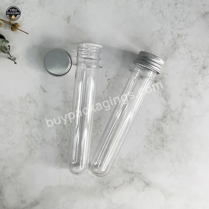 Plastic Cylinder Tube Pet Transparent Big Clear Plastic Test Round Packaging Tube