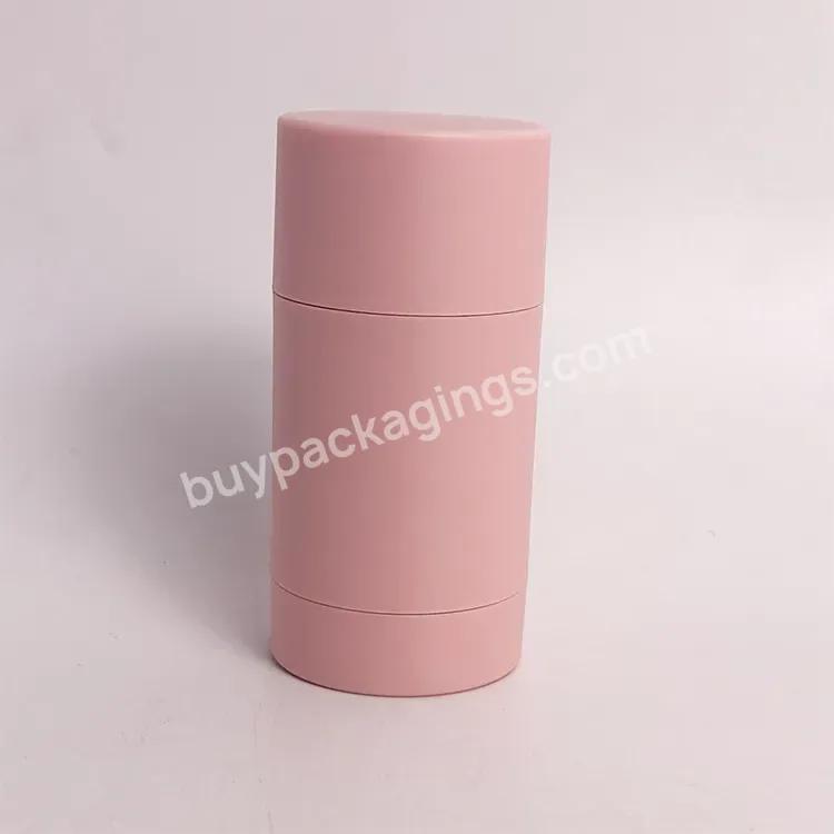 Plastic Deodorant Stick Container 30ml Round Twist Up Cosmetic Bottle