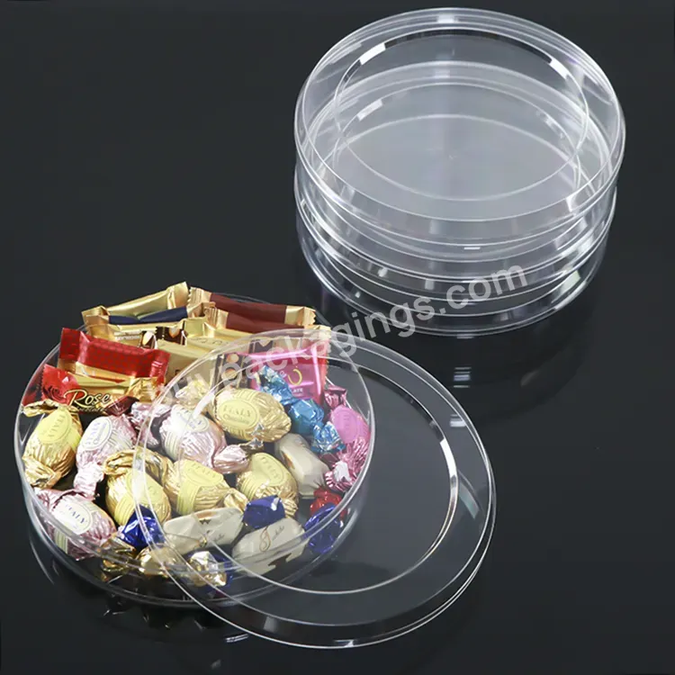 Plastic Dessert Container Cake Box Transparent Cake Biscuit Packaging Box With Lid Clear Candy Container Snack Gift Box