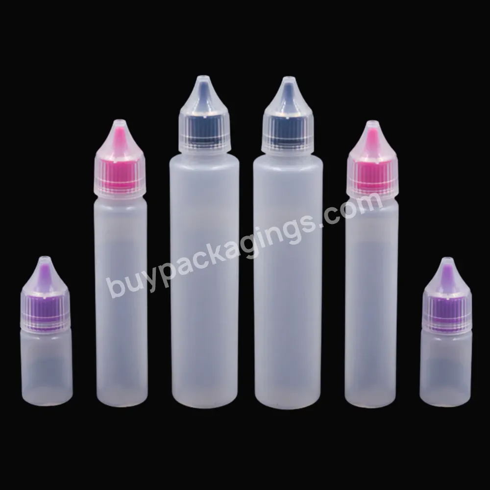 Plastic Dropper Bottles 10 Ml 30 Ml 60 Ml Empty Motor Oil Wholesale Plastic Bottle With Childproof Tamper Evident Cap