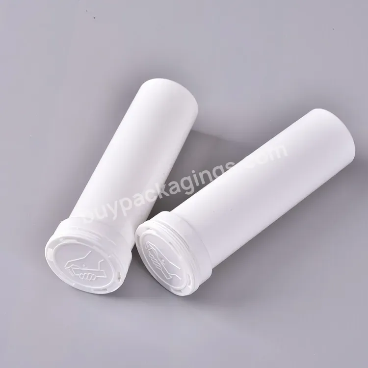 Plastic Effervescent Tube Bottles For Denture Cleaning With Desiccant Cap For Vitamins Tablets Vitamin C Bottle