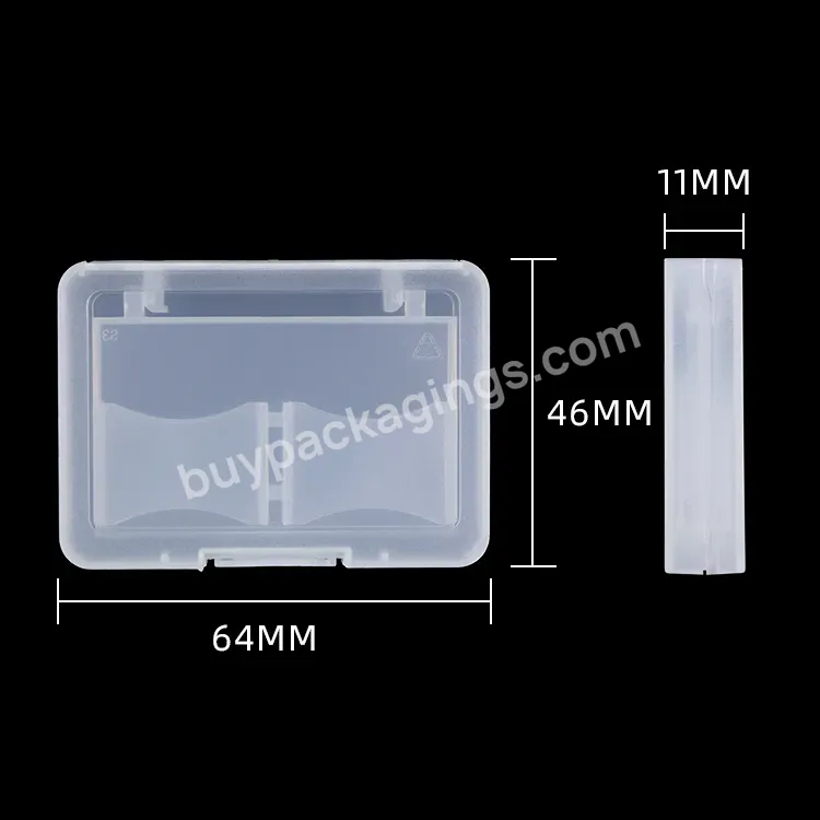 Plastic Empty Packing Storage Carry Trading Sd Card Holder Hard Sf Cf Xqd Card Case Memory Sd Card Package For Sandisk Sony