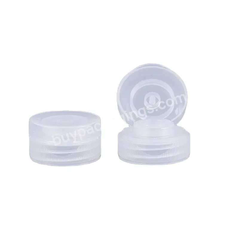 Plastic Flip Top Cap 32/400 Cosmetic Gel Cream Screw Lid With Silicone Valve