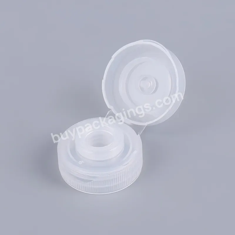 Plastic Flip Top Cap 32/400 Cosmetic Gel Cream Screw Lid With Silicone Valve - Buy Plastic White Flip Top Cap,Cosmetic Tube Top Packaging,Hand Gel Bottle Cap.