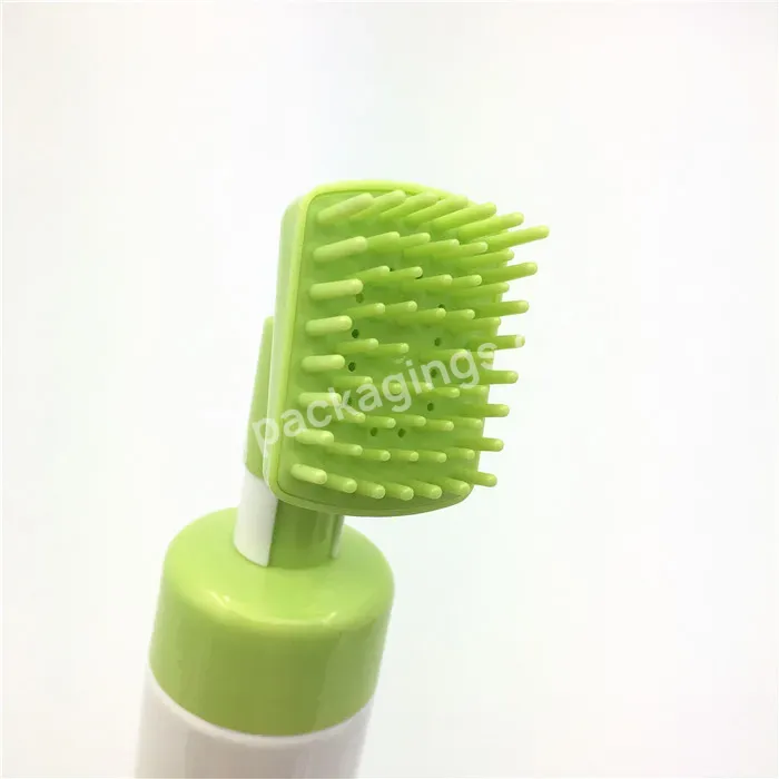 Plastic Foam Soap Bottle Pet White 100ml 150ml Clean Brush Liquid Cleanser Foam Pump Bottle For Pet Clear - Buy Cleaning Foam Dispenser Pump,Soft Silicone Brush Head,Pp Plastic Foam Pump.