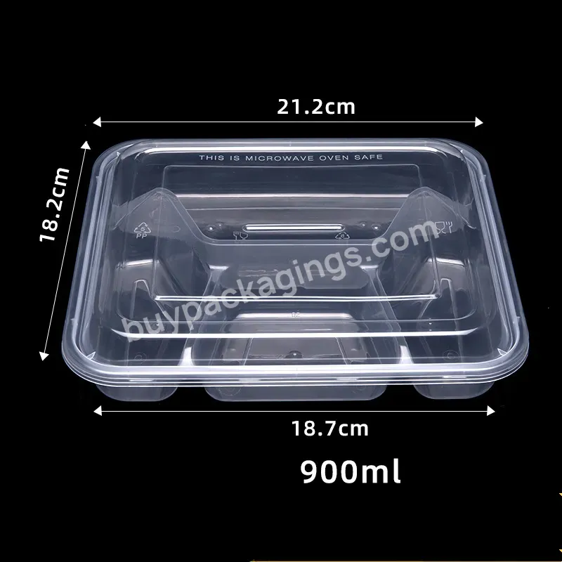 Plastic Food Container Disposable Pp Lunch Box