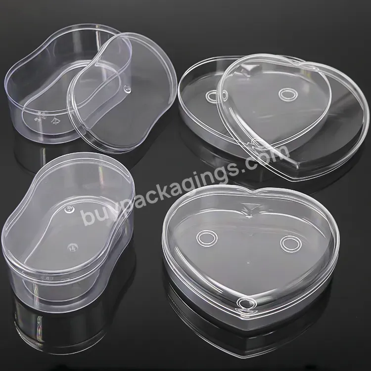 Plastic Food Packaging Case Heart Shape Transparent Biscuit Box Cookie Box Gift Cake Containers Chocolate Ferrero Rocher Box