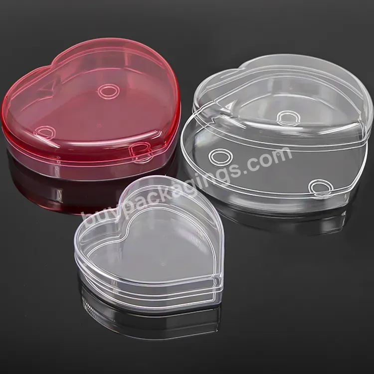 Plastic Food Packaging Case Heart Shape Transparent Biscuit Box Cookie Box Gift Cake Containers Chocolate Ferrero Rocher Box