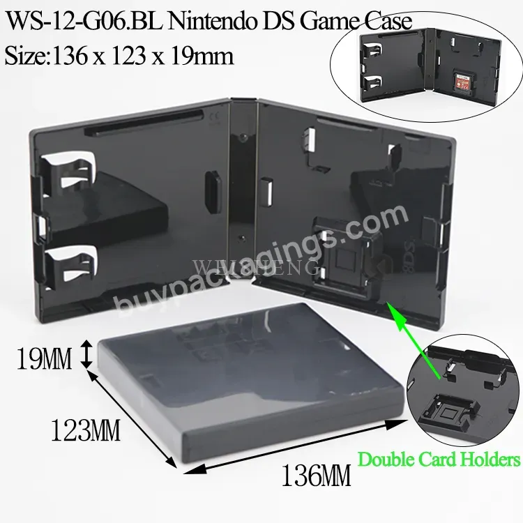 Plastic Game Box Packaging Boxes Gaming Replacement Ds Game Card Case For Nintendo Ds Wii 3ds Game Case