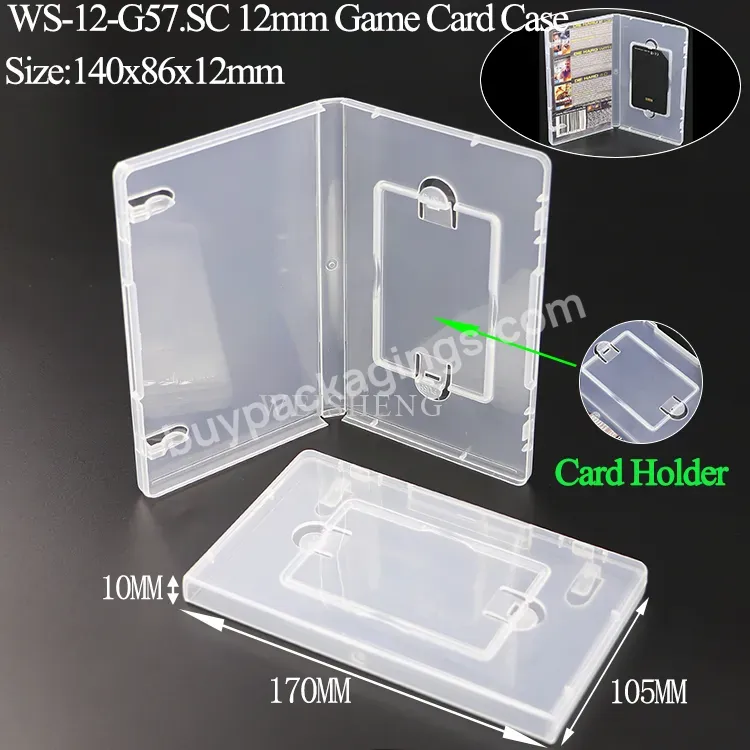 Plastic Game Memory Card Holder Super Clear Shell Cover Universal Gaming 1.5mm Card Case For Psp Nintendo Switch Ps