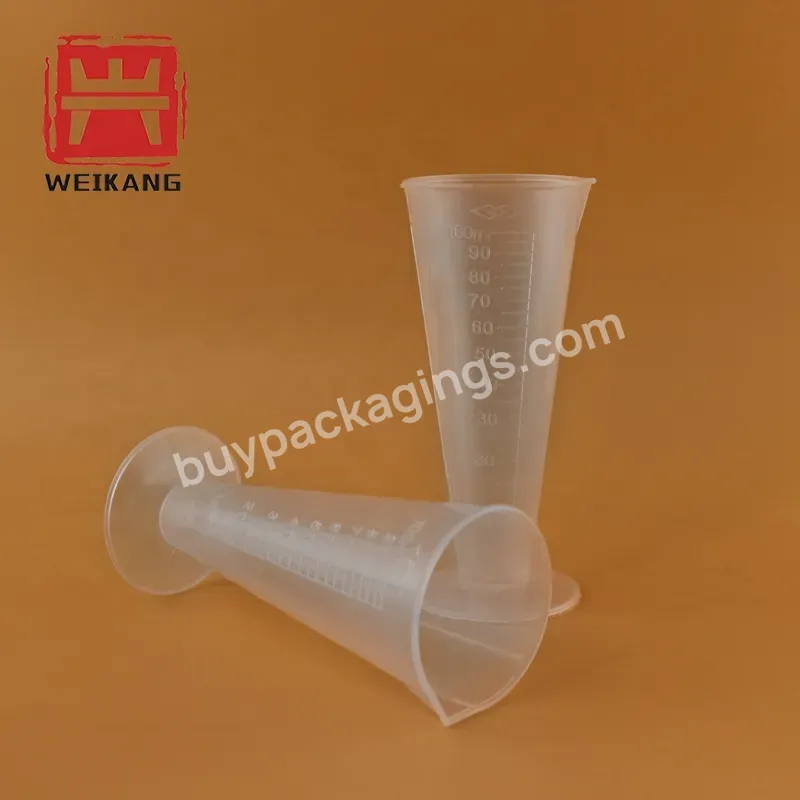 Plastic Graduated Cycinder Liquid Measuring Cup 30ml 50ml 100ml - Buy Graduated Cycinder Liquid Measuring Cup,100ml Measuring Cap,Lab Measuring Cups.