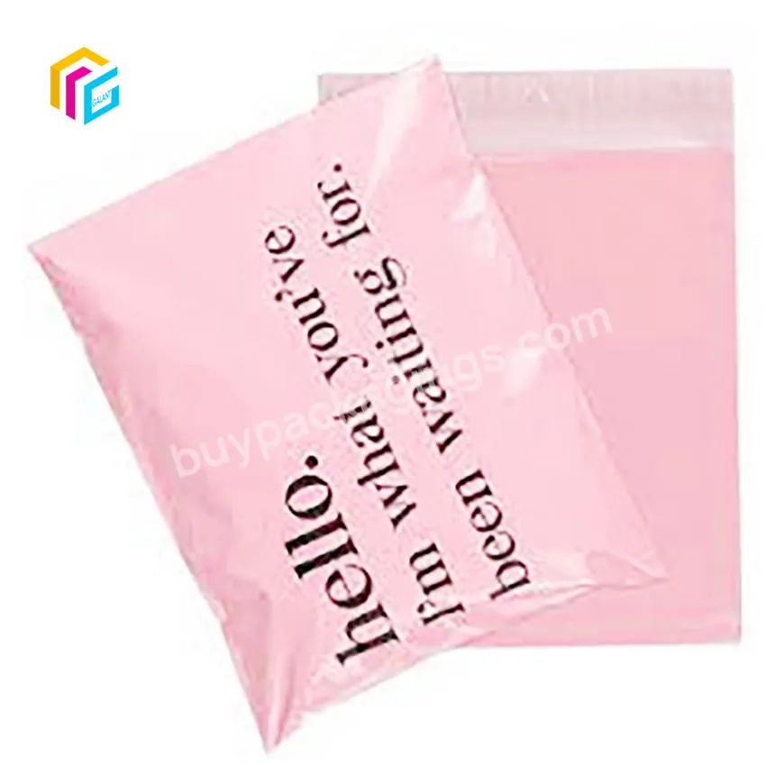 plastic large mailing poly self sealing courier carry bag compostable neon mailing bag with handle