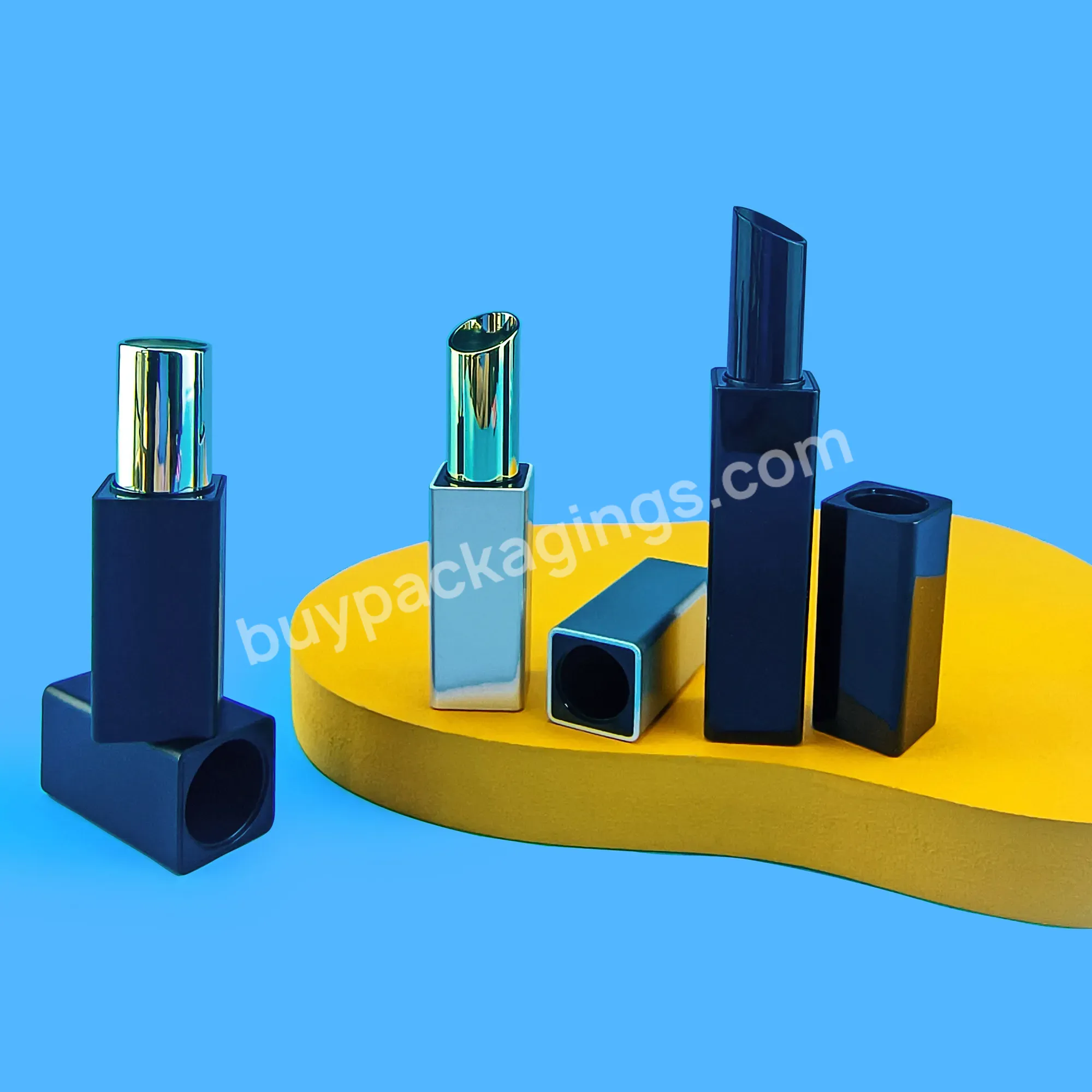 Plastic Lip Stick Container Wholesale Empty Black Square Lipstick Tube Lip Balm Case Cosmetic Package - Buy Lipstick Matte Lipstick Lipstick Set Lipstick Containers Matte Liquid Lipstick Lipstick Packaging Lipstick Matte Lipstick Tubes,Lipstick Priva