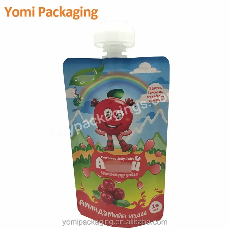 Plastic Liquid Yogurt Packaging Pouch With Spout Quality Supplier China Toy Packing Spout Pouch