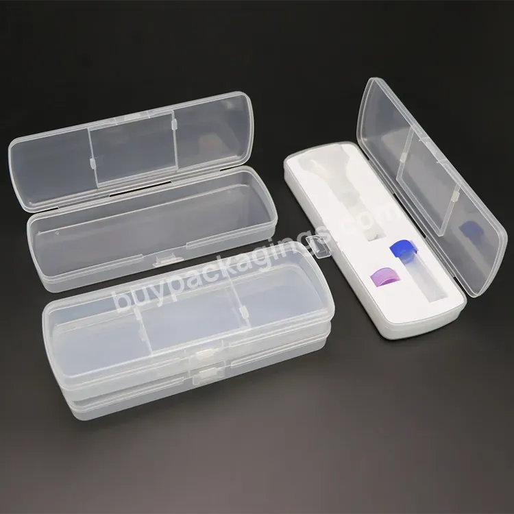 Plastic Makeup Brush Packaging Box Organizer Clear Box Cosmetic Cases Foundation Brush Makeup Case Beauty Blender Packaging