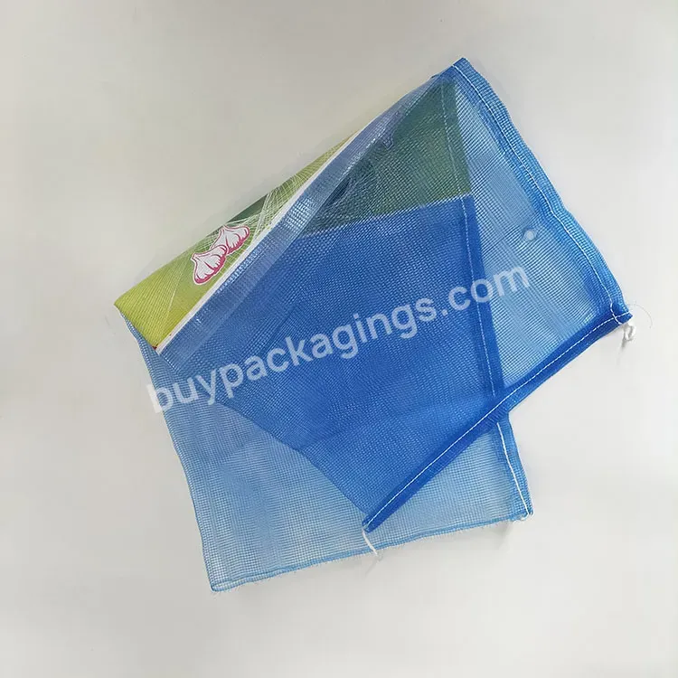 Plastic Material Mesh Bags For Vegetable 10kg 25kg 30kg Onion Packaging Potatoes Bag Pp Mesh Bag
