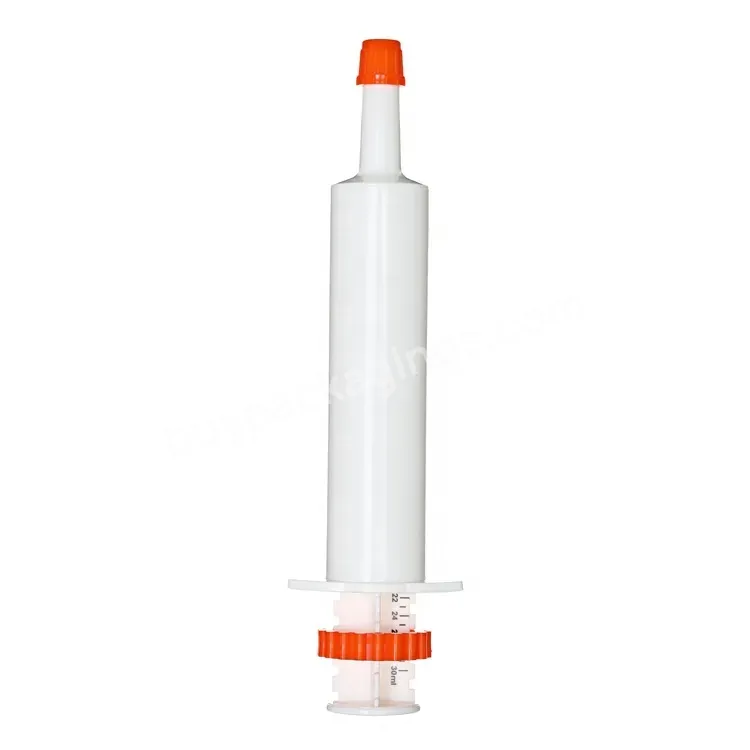 Plastic Medical Cow Uterus Perfusion Syringe And Veterinary Horse Paste Oral Syringes 30ml Syringe With Plastic Tip - Buy Cow Uterus Perfusion Syringe And Veterinary Horse Paste Oral Syringes 30ml,Veterinary Syringe,Paste Syringe.