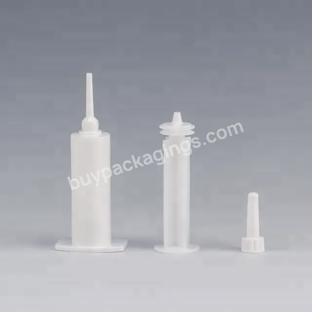 Plastic Medical White Colour Milk Cattle Use Intramammary Ointment Injector Dairy Cows Mastitis Syringe For Animals - Buy Milk Cow Use,Cow Syringe,Ointment Injector.