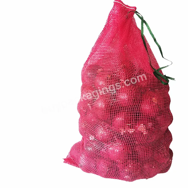 Plastic Mesh Bag 25kg 50kg Breathable Packaging Vegetable Fruit Onion Potato Mesh Bags
