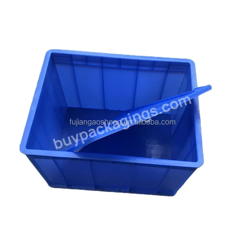 Plastic Milk Food Crates With Cover Conductive Turnover Box Convenient Transportation Logistics Packaging Crate