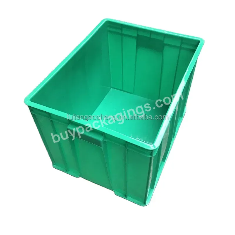 Plastic Milk Food Fish Meat Crates Conductive Turnover Box Convenient Transportation Logistics Packaging Crate