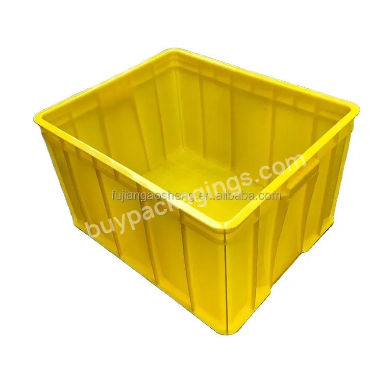 Plastic Milk Food Fish Meat Crates Conductive Turnover Box Convenient Transportation Logistics Packaging Crate