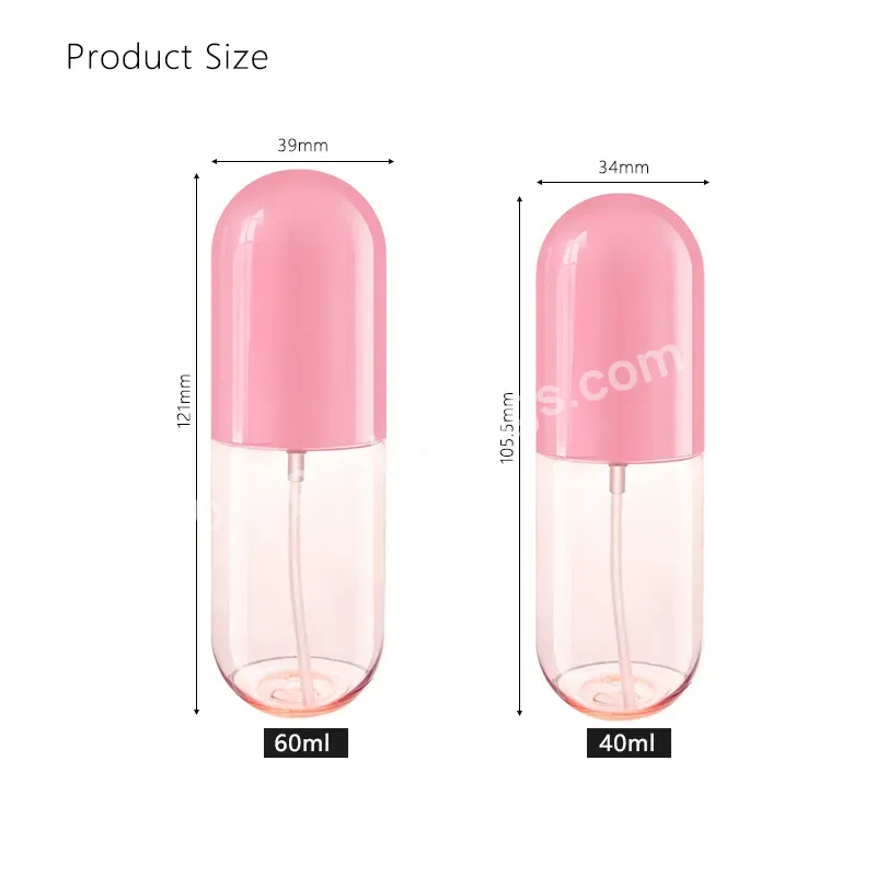 Plastic Mini Cute Empty Mist Spray Bottle For Skin Care Hairs Spray Bottle Mist 40ml 60ml 100ml Face Mist Spray Bottle