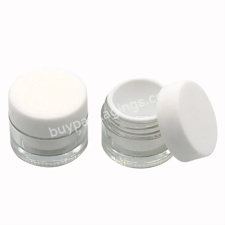 Plastic Mini Fancy Small Sample Jar Cosmetic Cream Jar 5g 10g