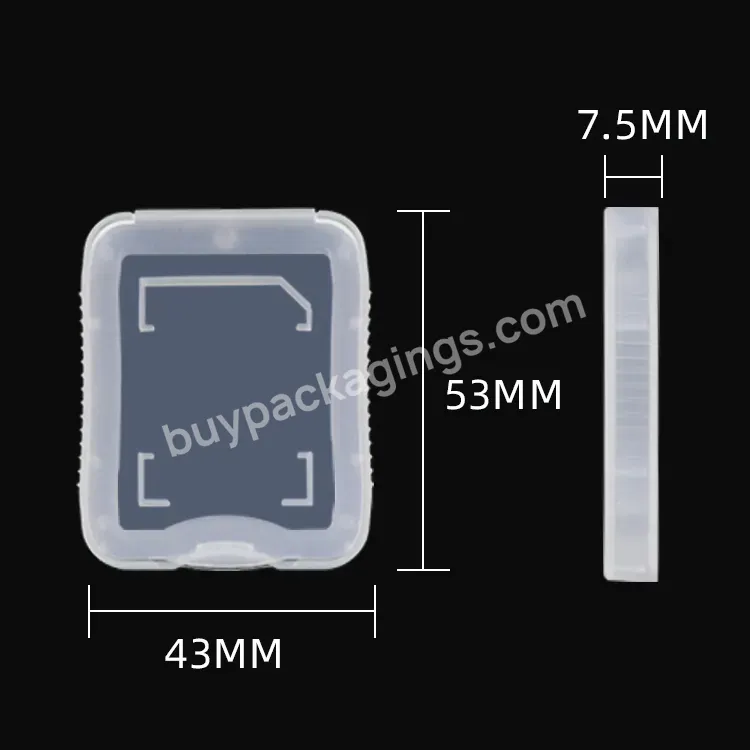 Plastic Mini Memory Sd Card Storage Case Plastic Protective Box Sd Xqd Tf Cf Card Case Memory Card Case For Micro Sandisk Sony