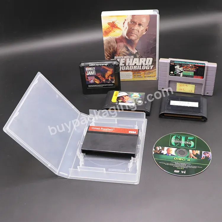 Plastic N64 Snes Cd Replacement For Sega Playstation 2 3 4 Xbox Game Case Accessories Transparent Cube Universal Game Box