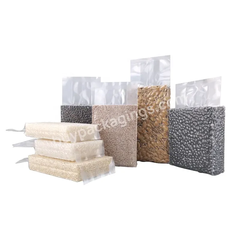 Plastic Nylon Vacuum Seal Bag For Rice Transparent Food Package Storage Bag Heat Seal Sandwich Snacks Bags