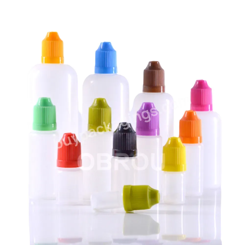 Plastic Oil Bottle With Dropper 5ml 10ml 15ml 30ml 50ml 100ml Sample Oil Dropper Bottle With Child Safety Cap Wholesale