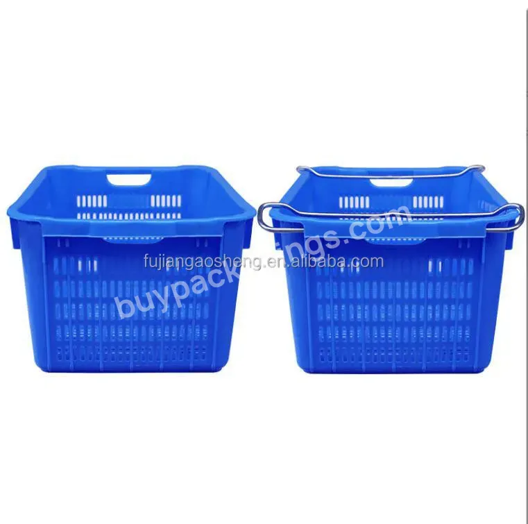 Plastic Package Box Food Grade Custom Design Vegetable And Fruit Mesh Plastic Crate