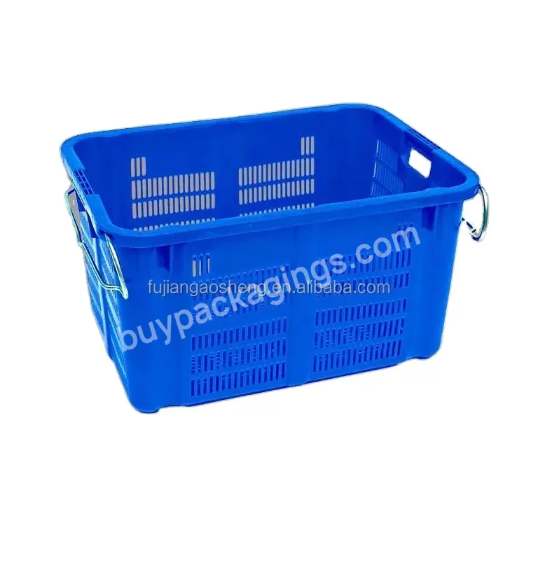 Plastic Package Box Food Grade Custom Design Vegetable And Fruit Mesh Plastic Crate