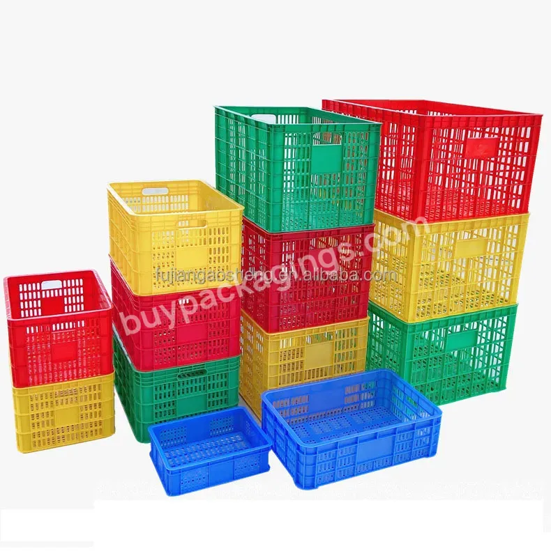 Plastic Package Box Food Grade Custom Design Vegetable And Fruit Toy Soda Plastic Crate