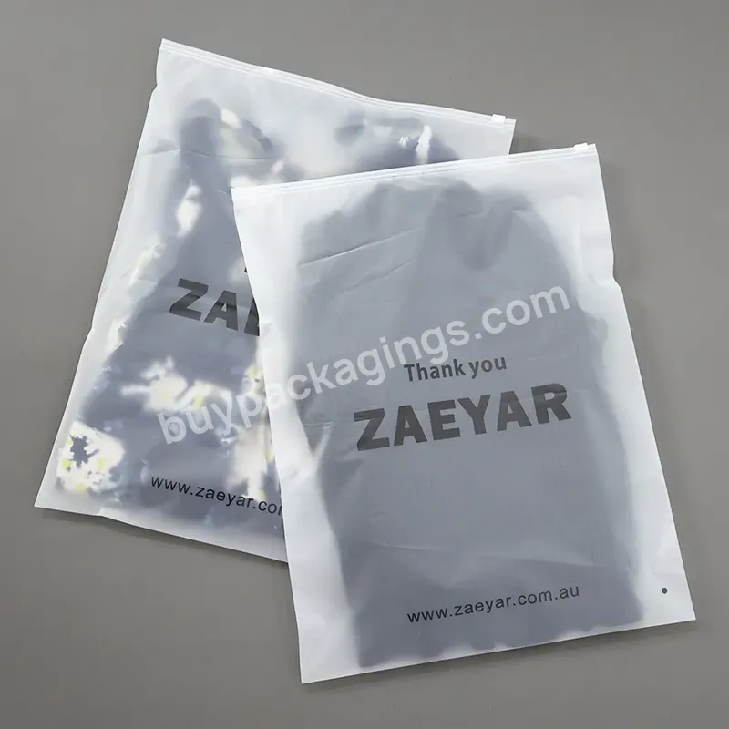 Plastic Packaging For Clothe Bags Clothes Custom Clothes Bags Packaging Slide Clear Custom Zipper Bag