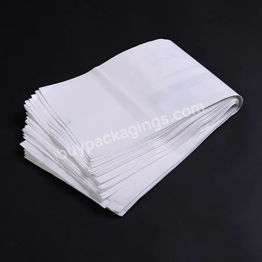 Plastic Pe Custom Bag Biodegradable And Compostable Milk White Heat-seal Bag For Garment&food Packaging